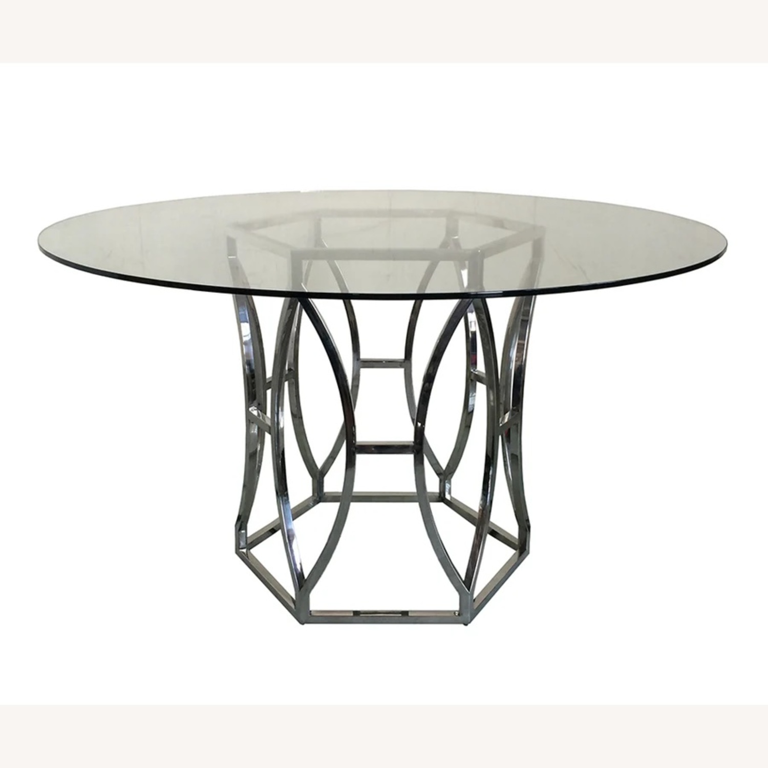 Silver Glass Dining Table - image-4
