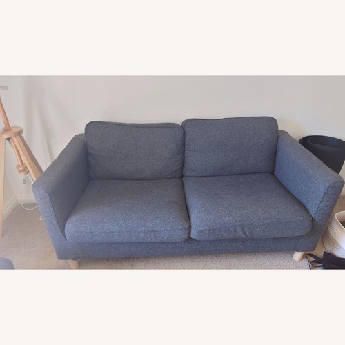 Used IKEA PÄRUP Dark Gray Fabric 2 Seater Sofa for sale on AptDeco