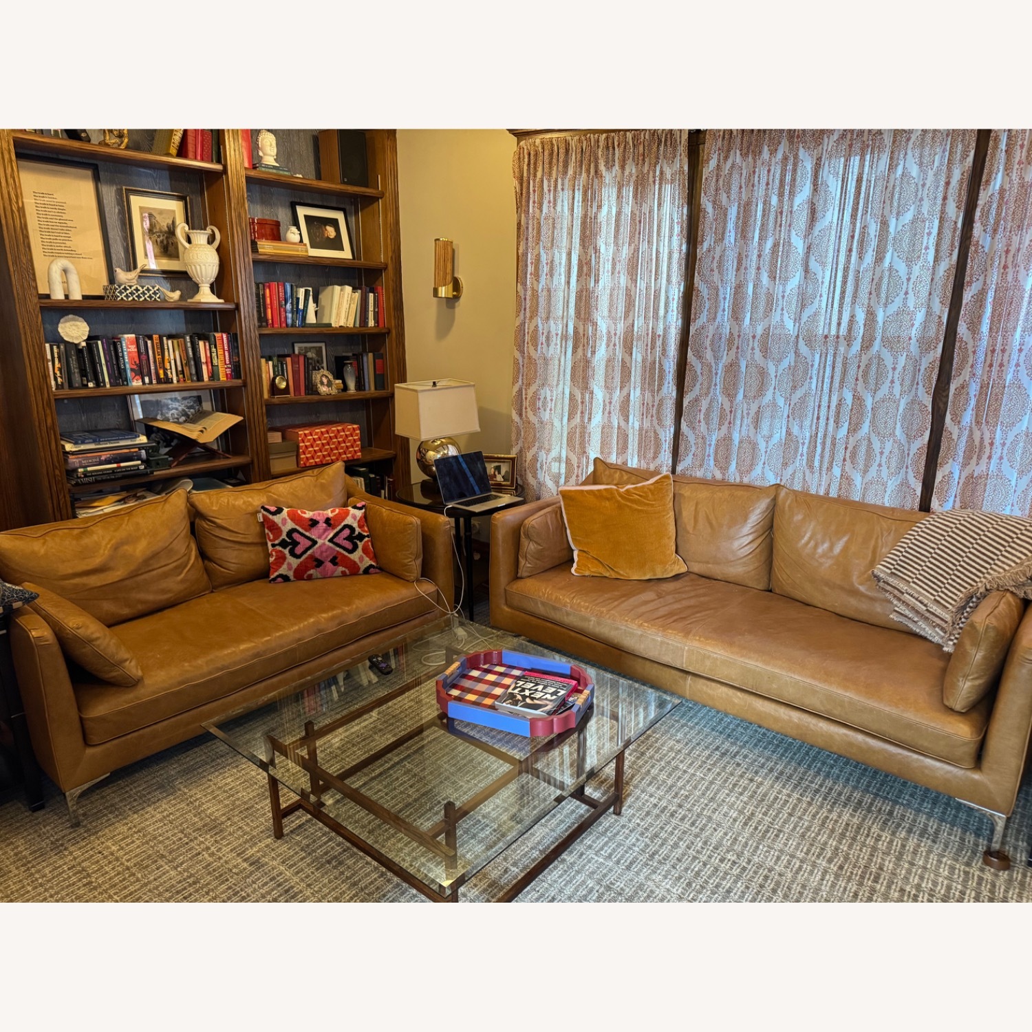 Interior Define Light Brown 3+ Seater Sofa - image-1