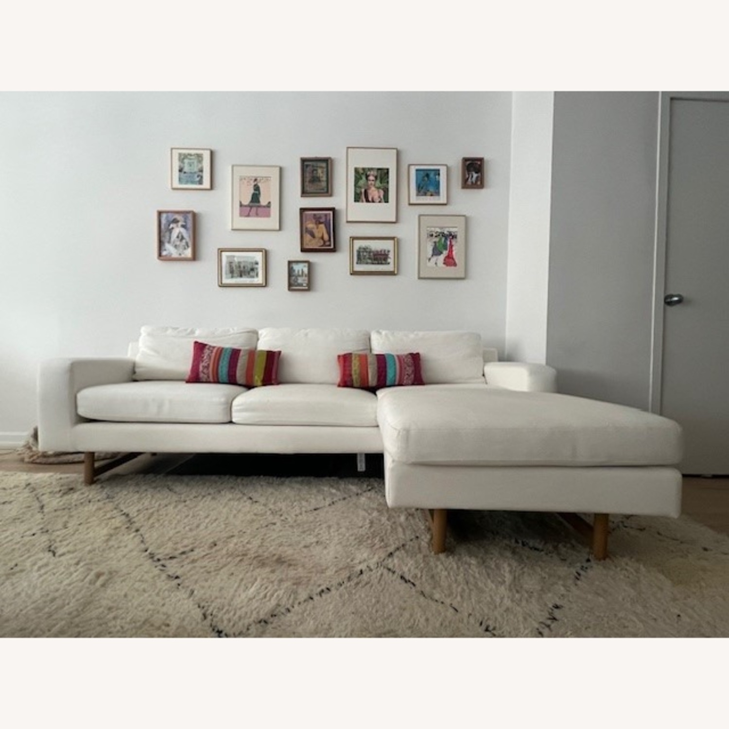 West Elm Eddy 90" Flip Sectional, Poly, Performance Washed Canvas - image-2