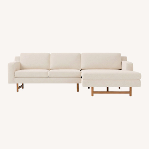 Used West Elm Eddy 90" Flip Sectional, Poly, Performance Washed Canvas for sale on AptDeco