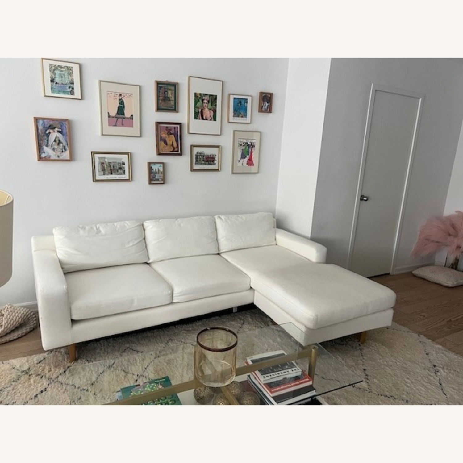 West Elm Eddy 90" Flip Sectional, Poly, Performance Washed Canvas - image-4