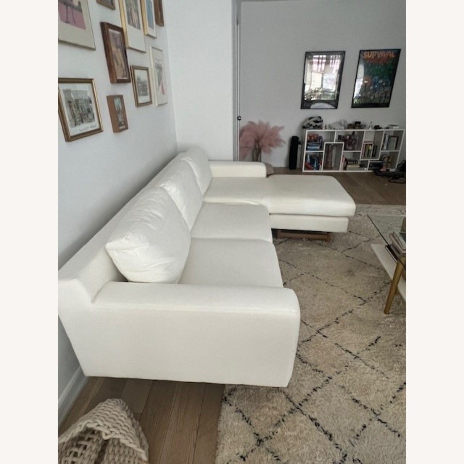 West Elm Eddy 90" Flip Sectional, Poly, Performance Washed Canvas - image-5