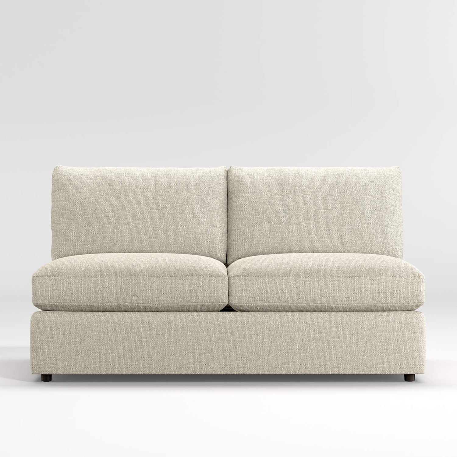 Crate & Barrel Deep Armless Loveseat Sectional Piece - image-6