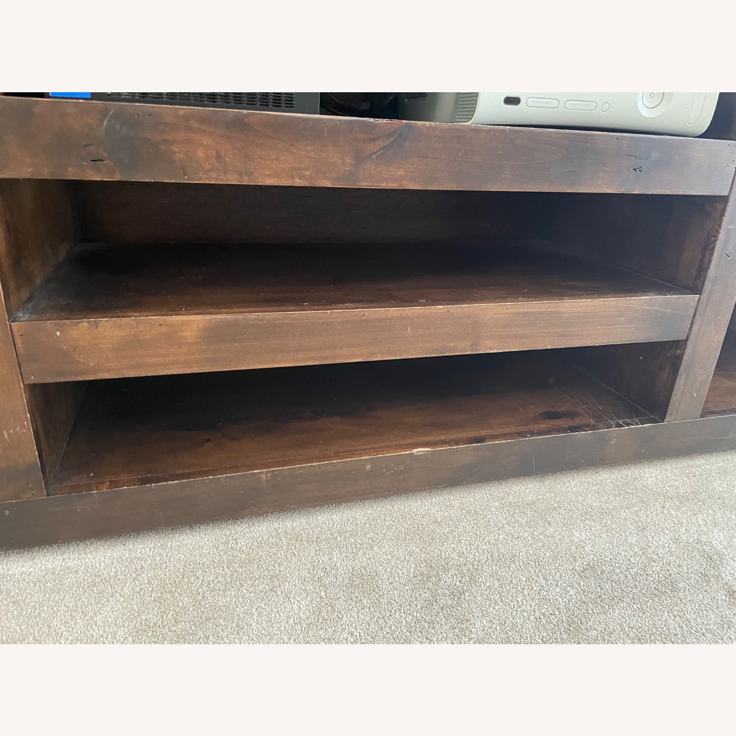Art Van Dark Brown Wood Media Storage - image-5