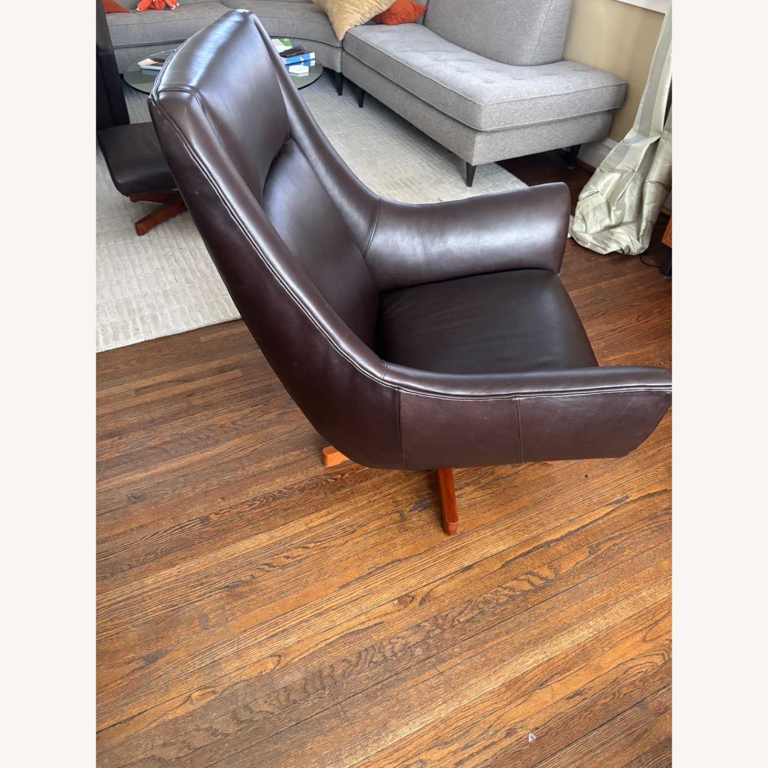 Room & Board Charles Swivel Chair + Ottoman - image-13