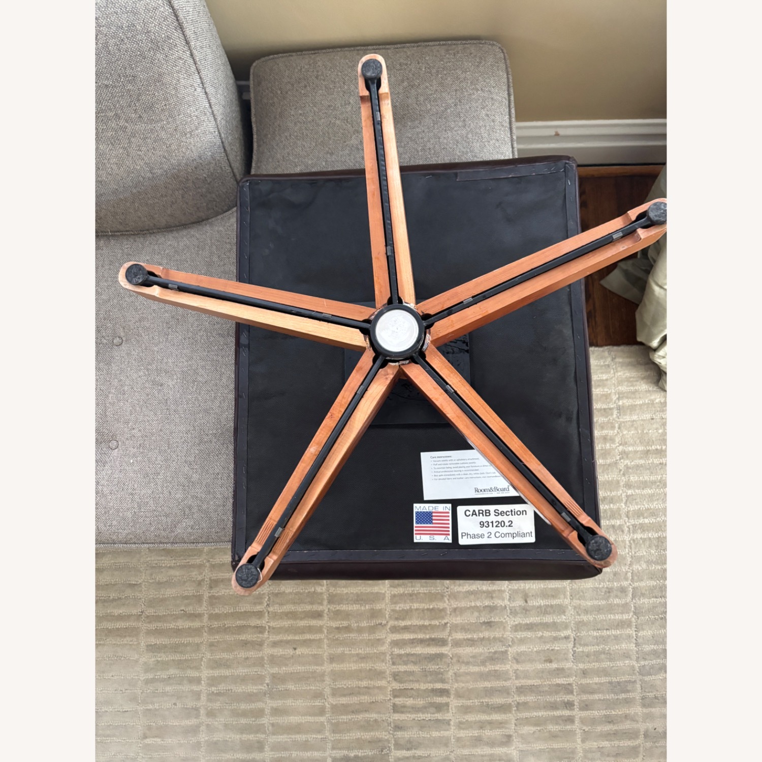 Room & Board Charles Swivel Chair + Ottoman - image-8