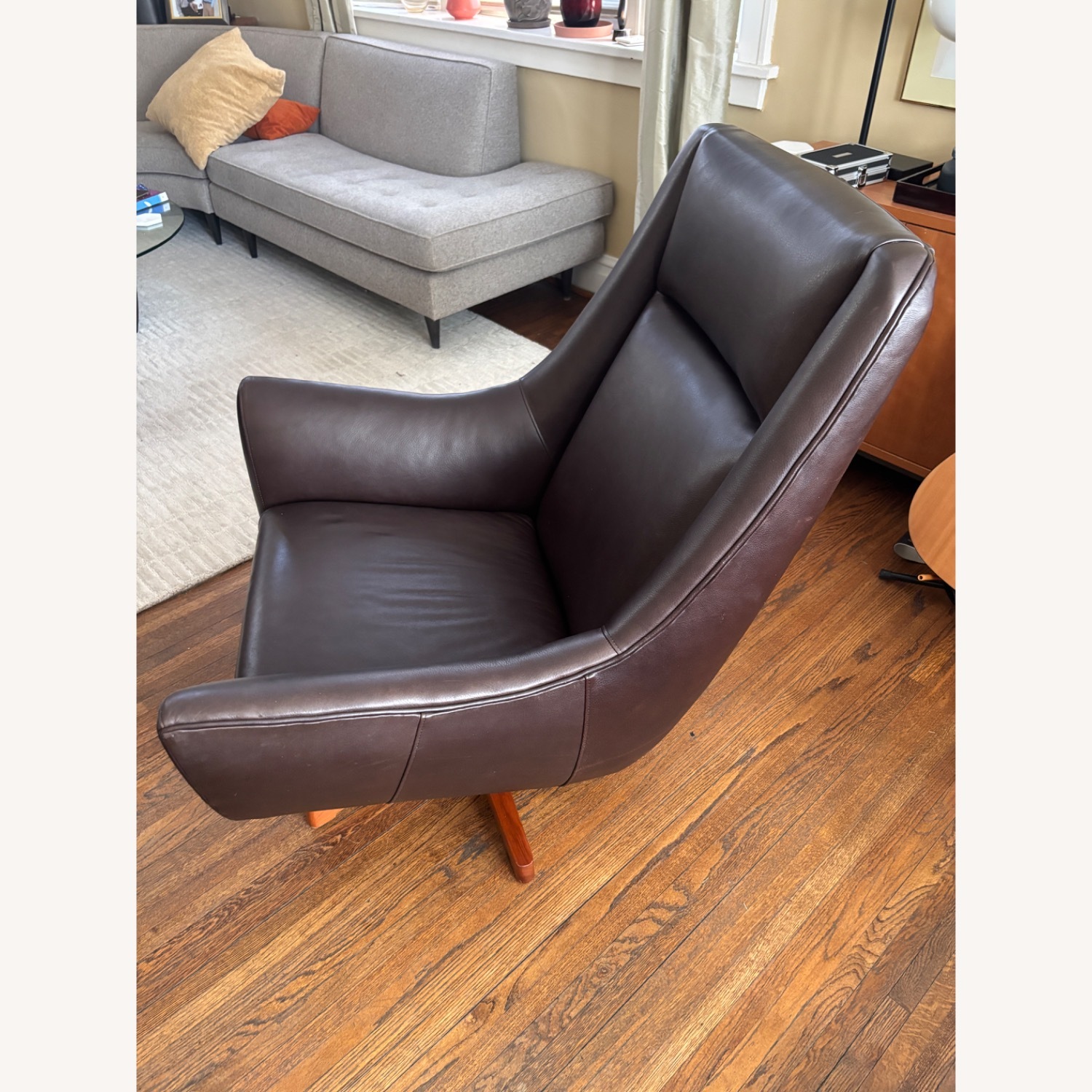 Room & Board Charles Swivel Chair + Ottoman - image-17