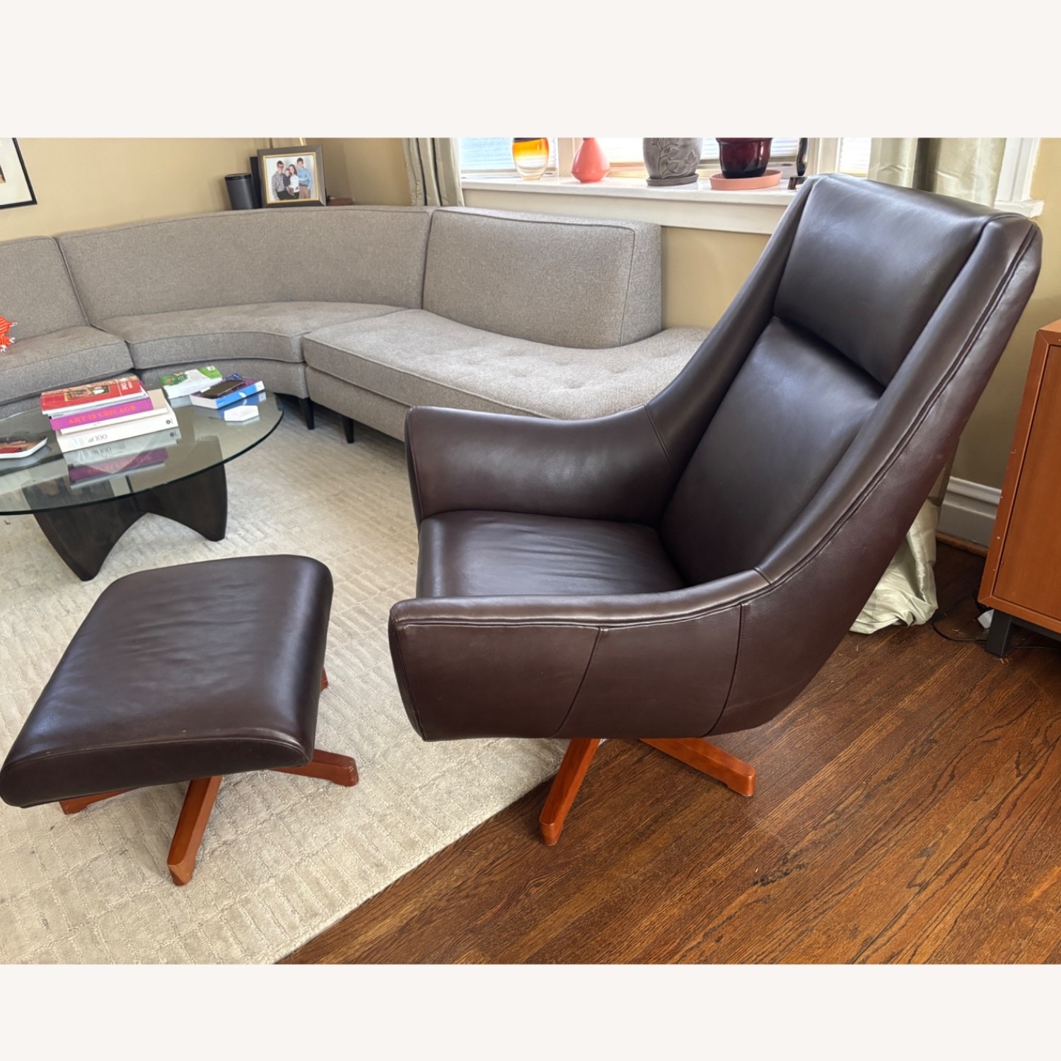 Room & Board Charles Swivel Chair + Ottoman - image-23