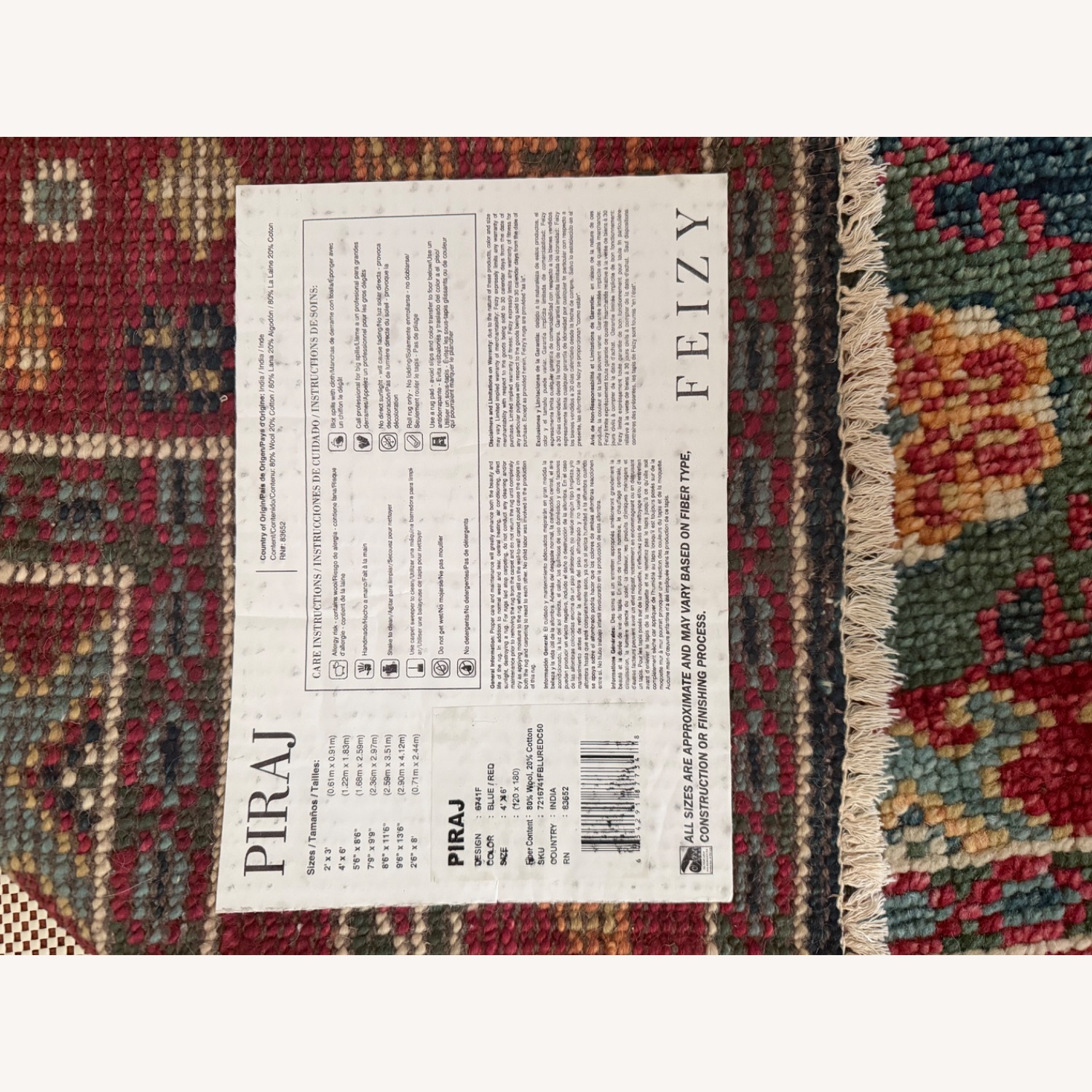 Wool Rug Hand Knotted  - image-3