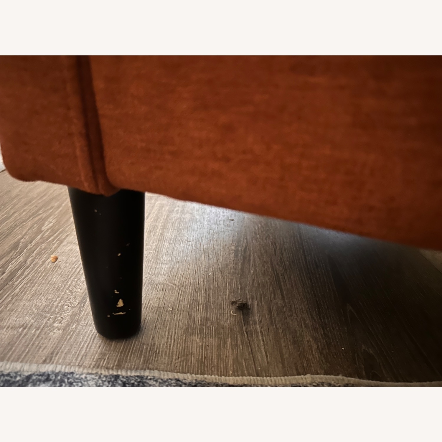 Orange Fabric Accent Chair - image-6