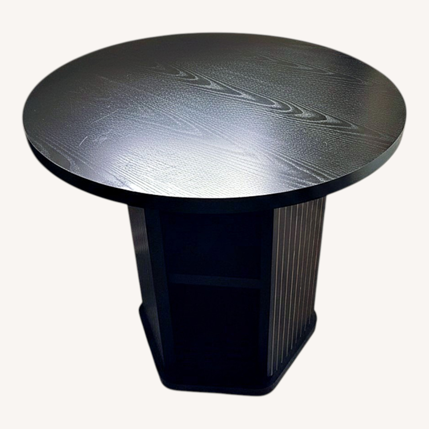 Black Wood Dining Table - image-0