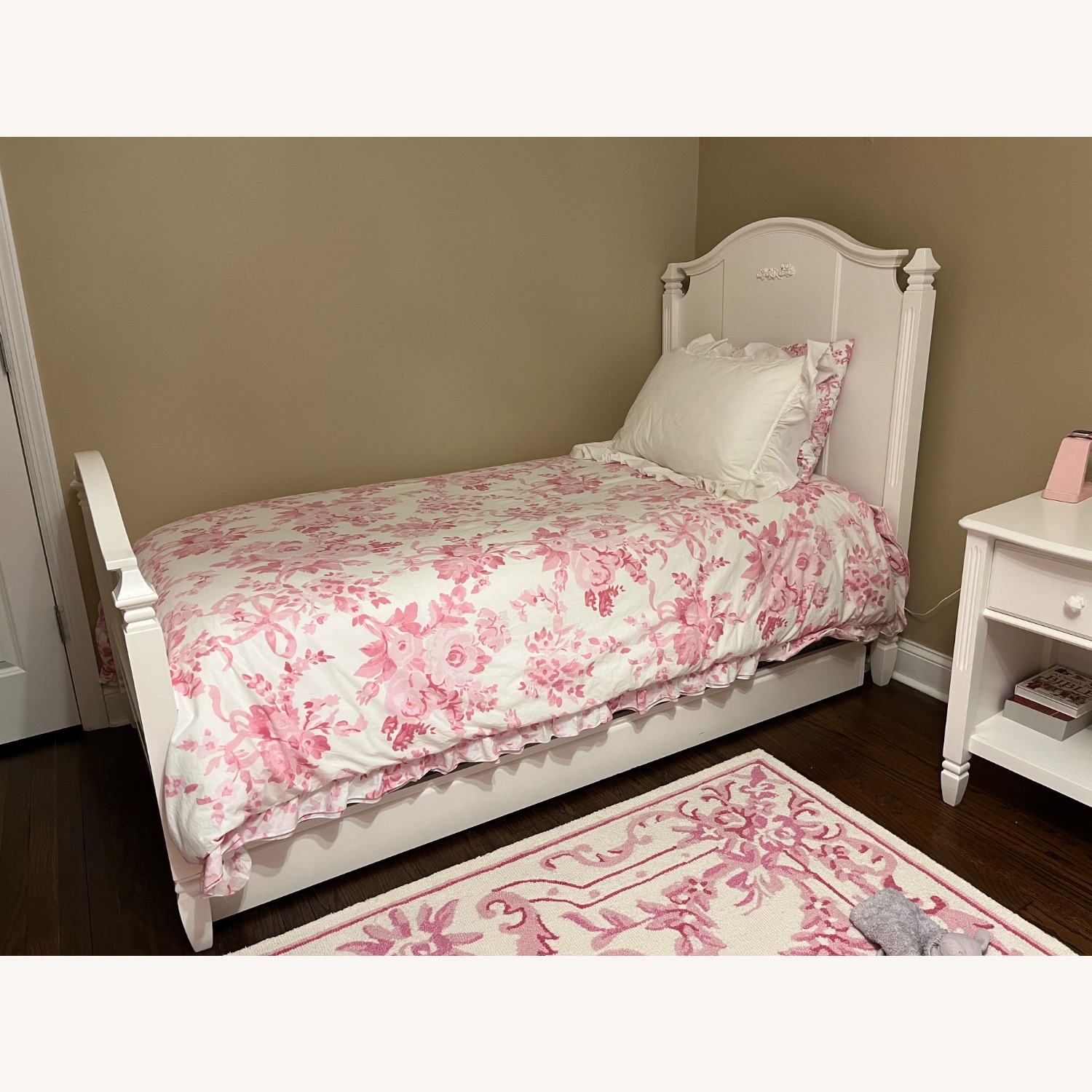 Pottery Barn Kids Madeline White Wood Twin Bed - image-1