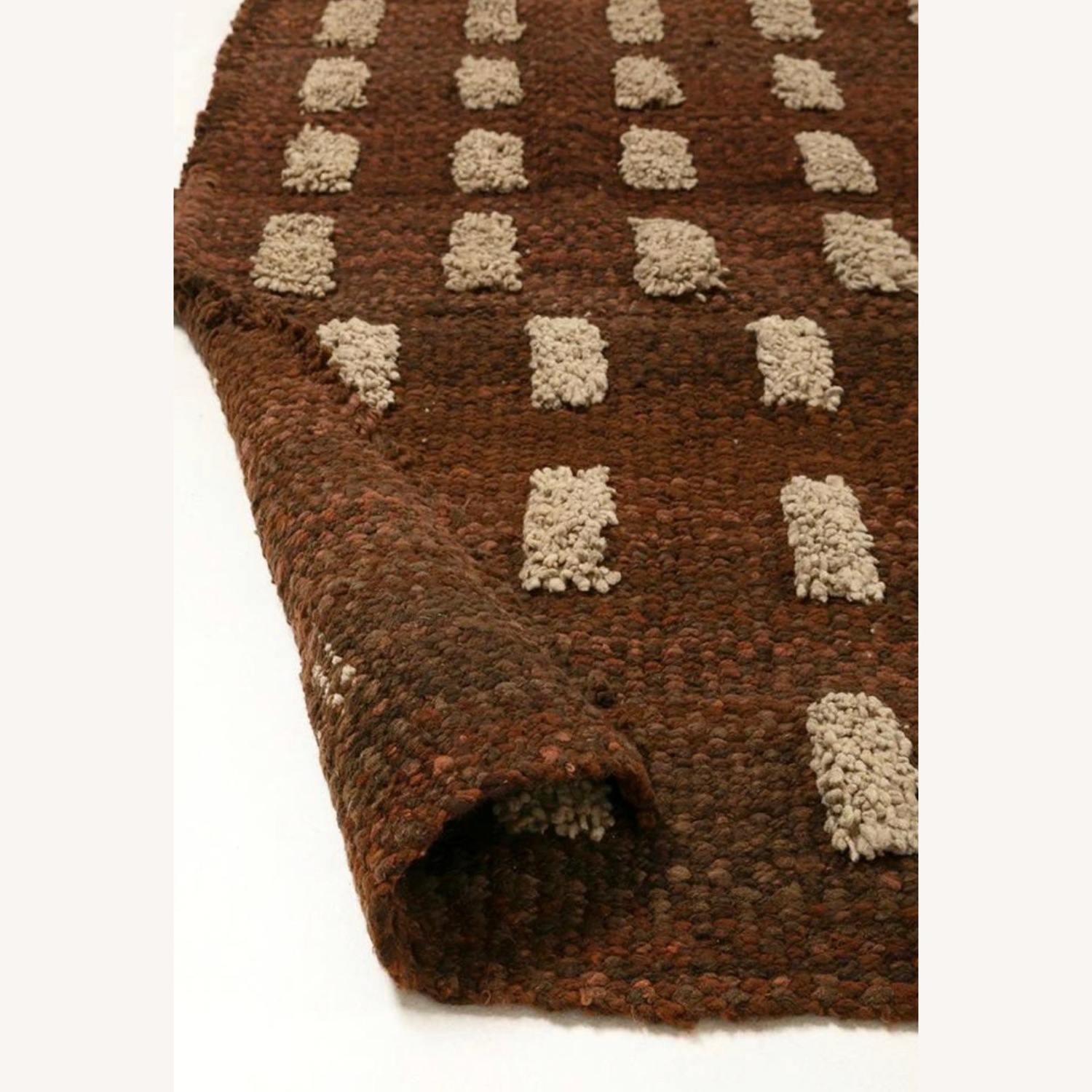 Pampa - Burgundy & Sand - Wool Area Rug 9' x 12' - image-5