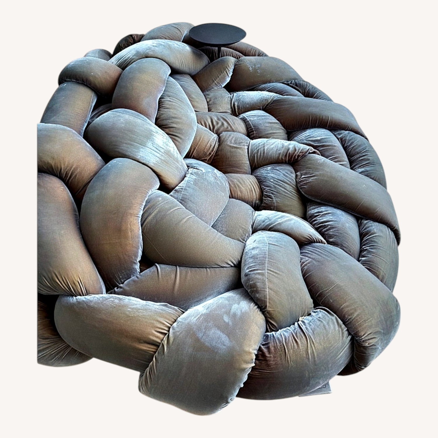 EDRA Boa Blue Velvet 3+ Seater Sofa - image-0