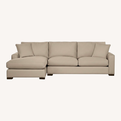 Used Room & Board Metro Light Gray 2 Piece Sectional for sale on AptDeco