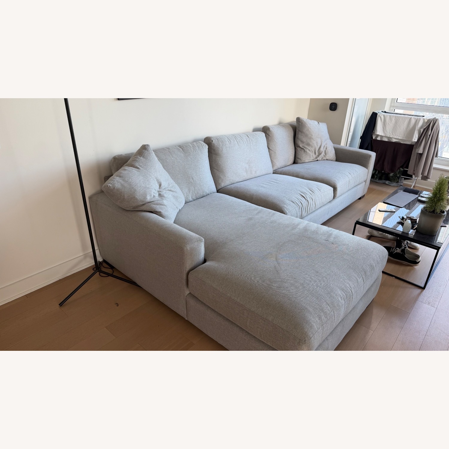 Room & Board Metro Light Gray 2 Piece Sectional - image-5