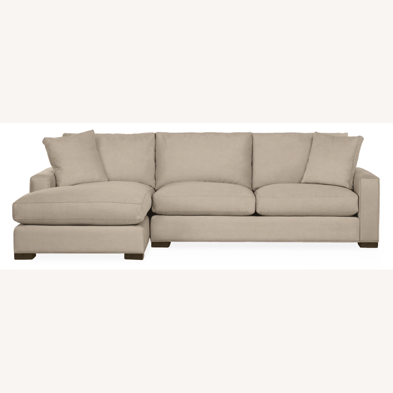 Room & Board Metro Light Gray 2 Piece Sectional - image-6