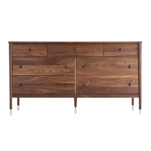 Used Crate & Barrel Gia 7 Drawer Dresser Walnut for sale on AptDeco