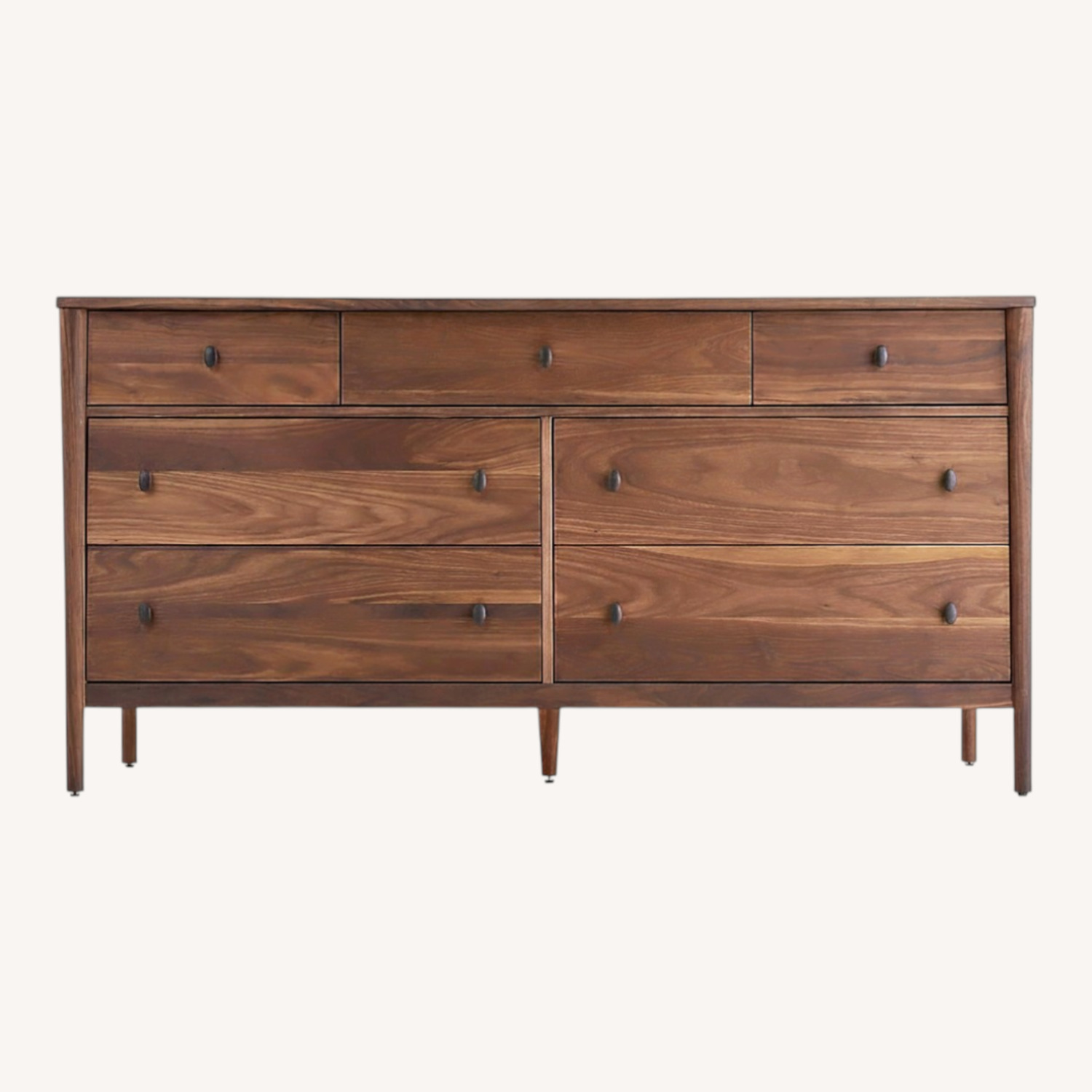 Crate & Barrel Gia 7 Drawer Dresser Walnut - image-0