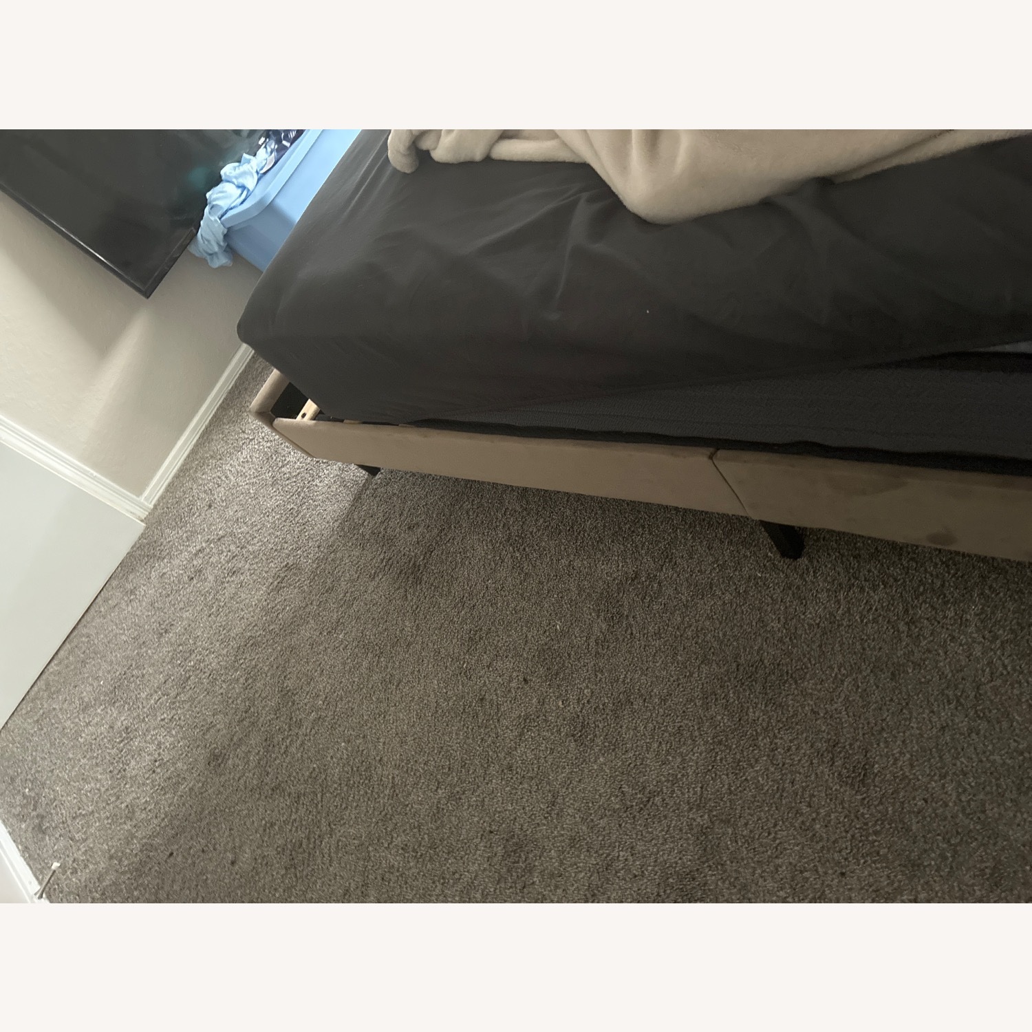 Soft Grey Queen Bed - image-3