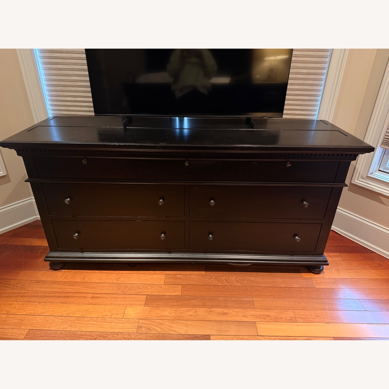 Restoration Hardware St. James 7-Drawer Dresser Black - image-2