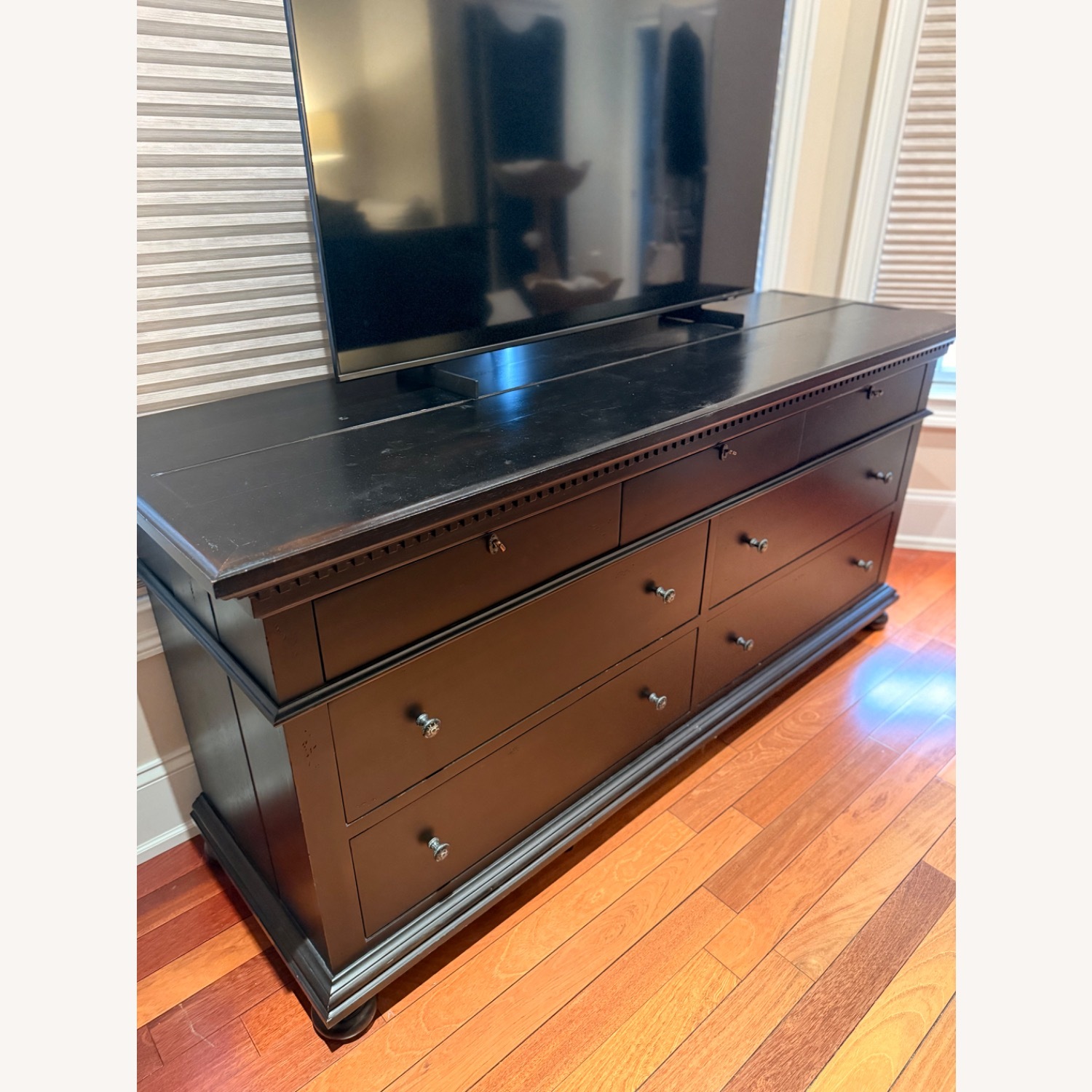 Restoration Hardware St. James 7-Drawer Dresser Black - image-3