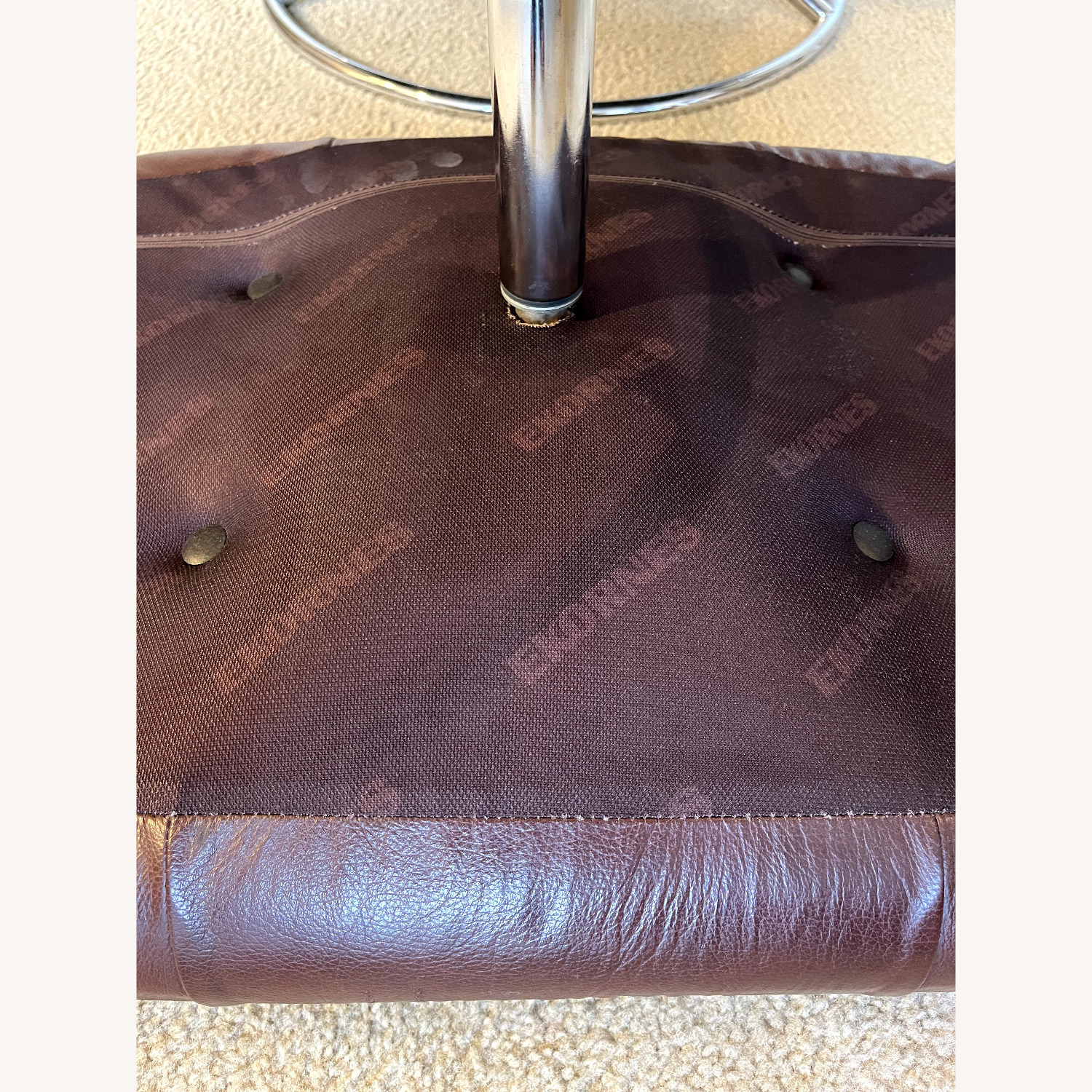 Ekornes Recliner and Ottoman - image-2