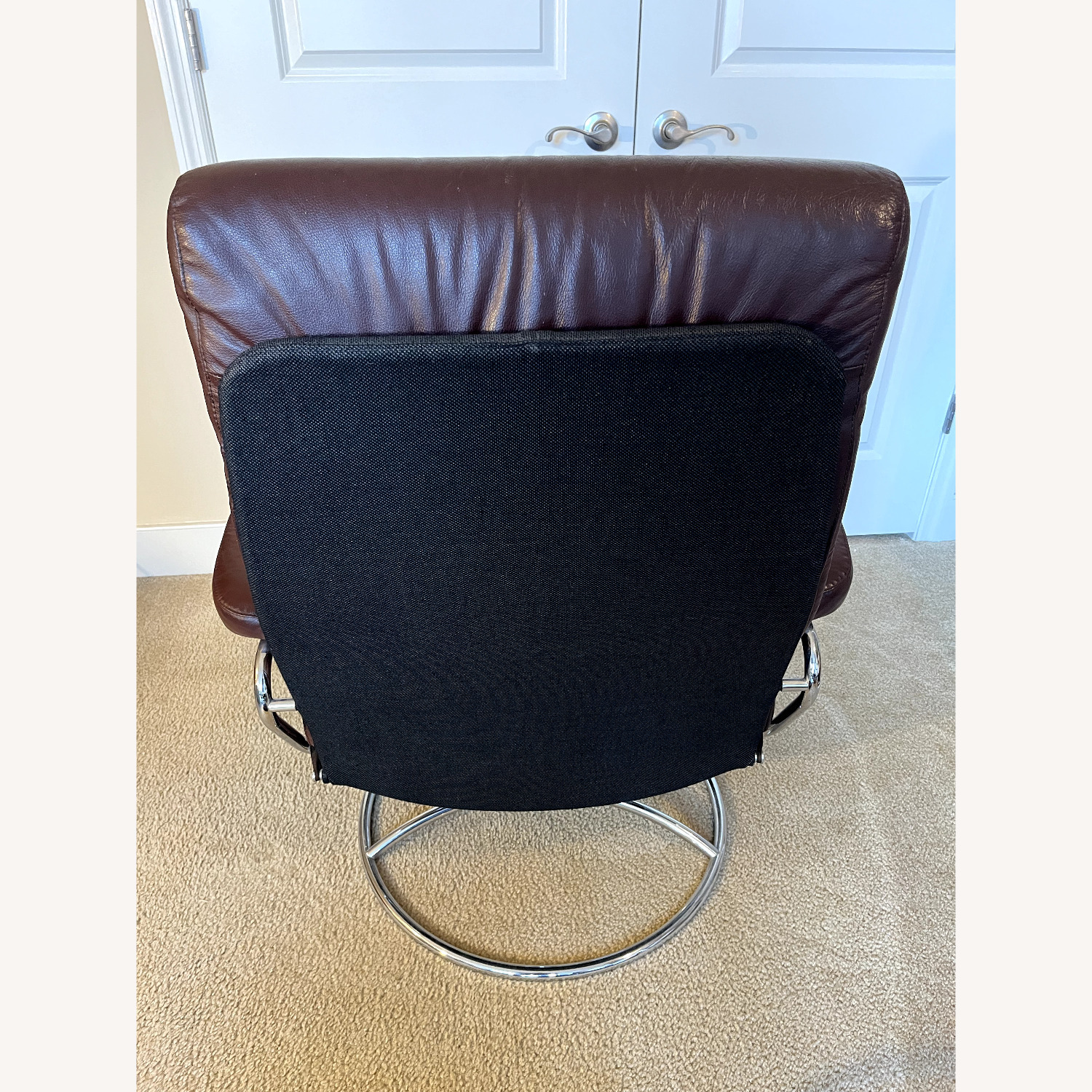 Ekornes Recliner and Ottoman - image-4