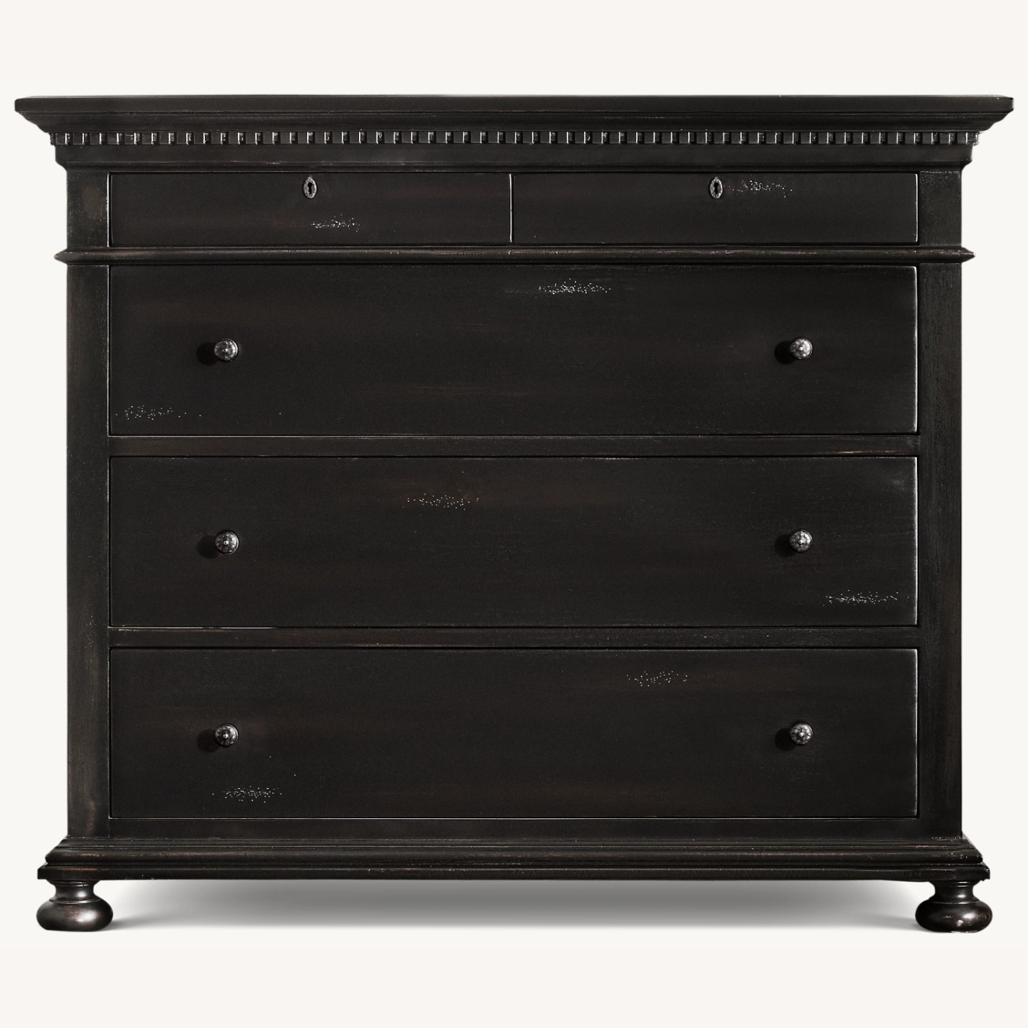 Restoration Hardware St. James 5-Drawer Dresser Black - image-0