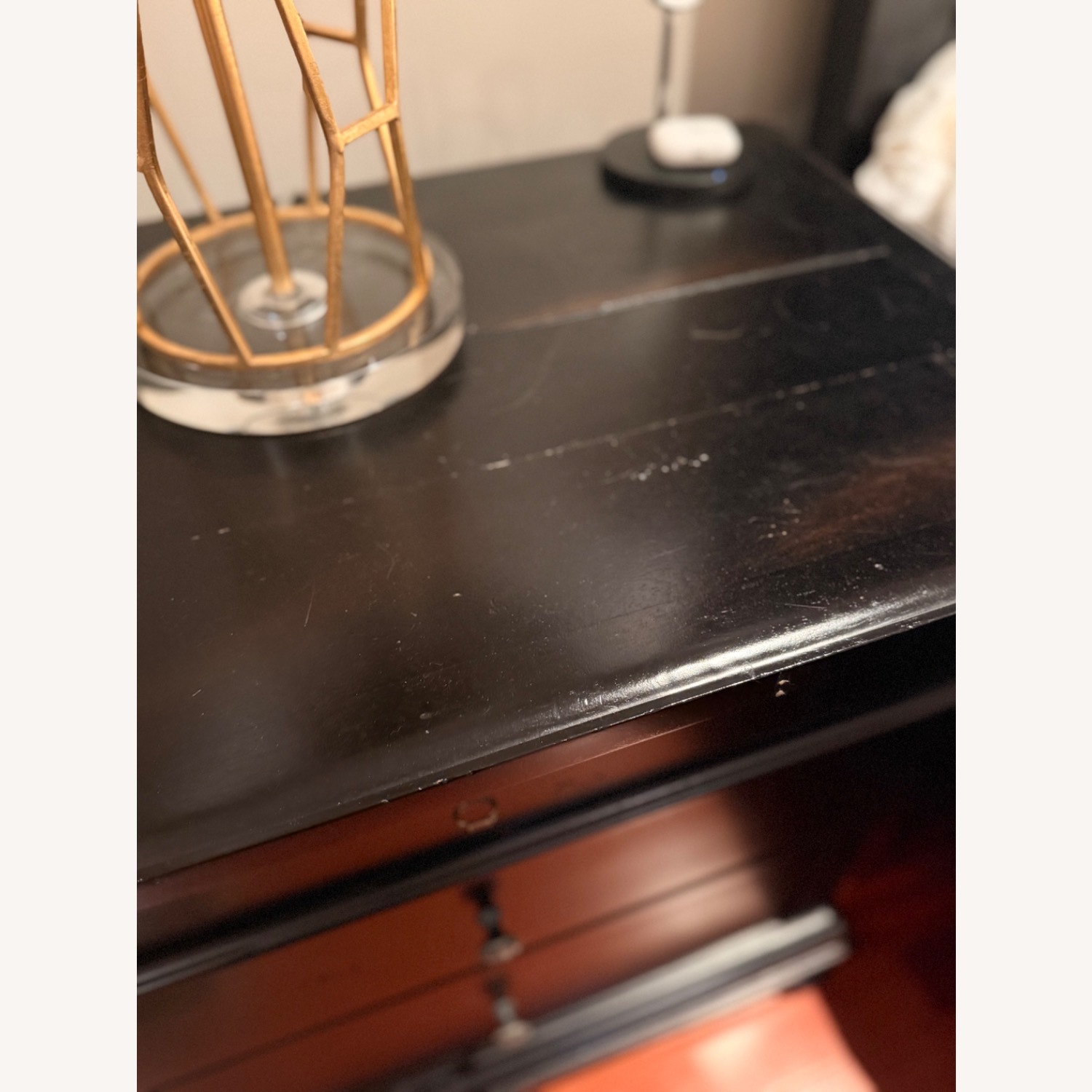 Restoration Hardware St. James 32" Closed Nightstand Black - image-4