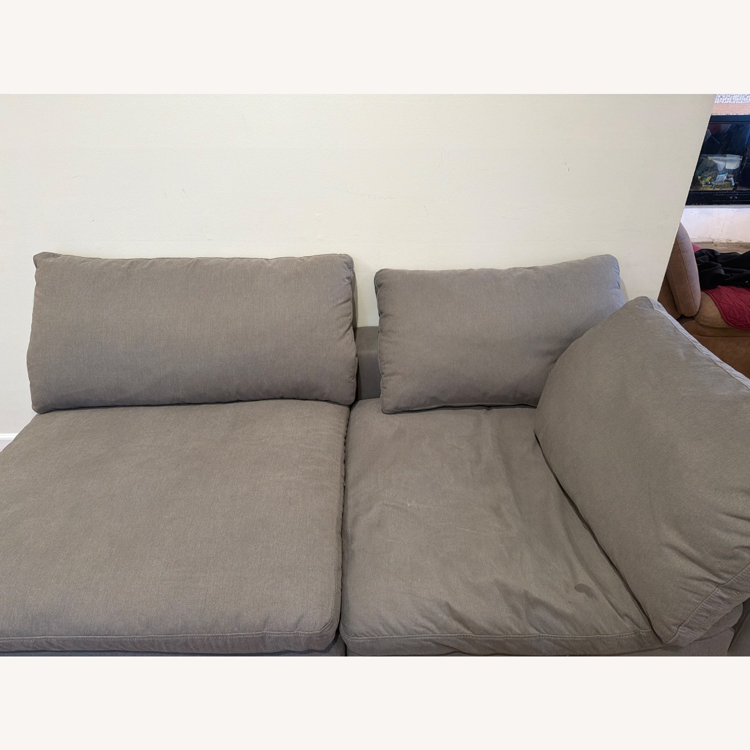Bob's Discount Furniture Gray Cloud Couch  - image-3