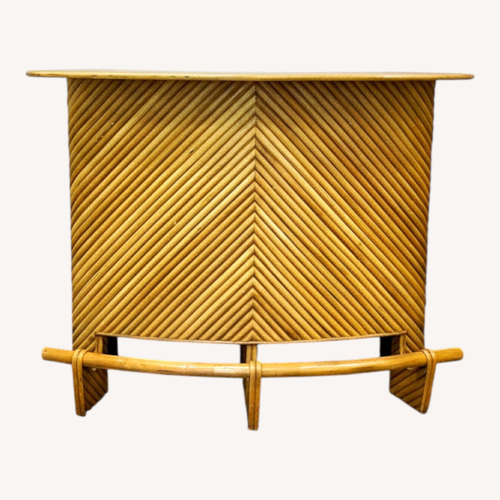 Used Vintage Palm Beach Bamboo Bar and Stools for sale on AptDeco
