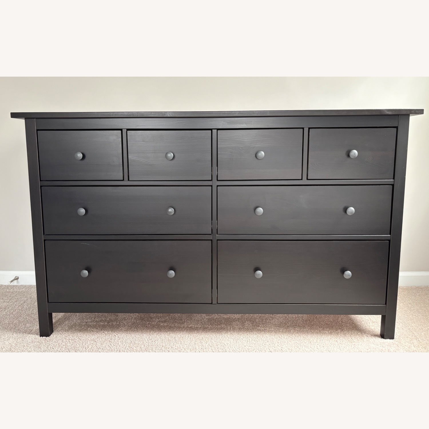 IKEA Hemnes Dark Brown Wood Dresser - image-1