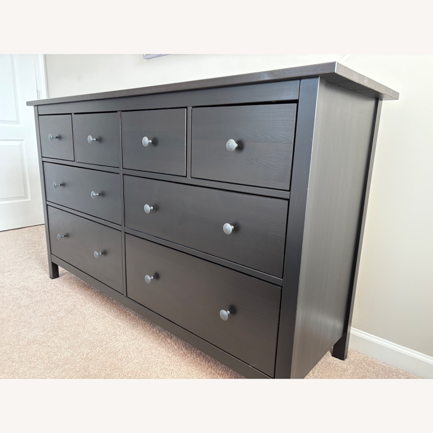 IKEA Hemnes Dark Brown Wood Dresser - image-2