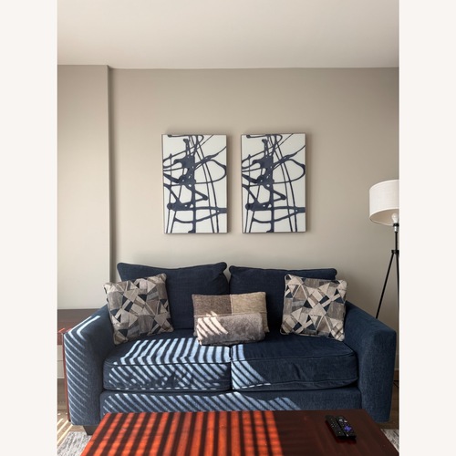 Used Blue Loveseat  for sale on AptDeco