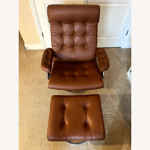 Used Ekornes Recliner and Ottoman for sale on AptDeco