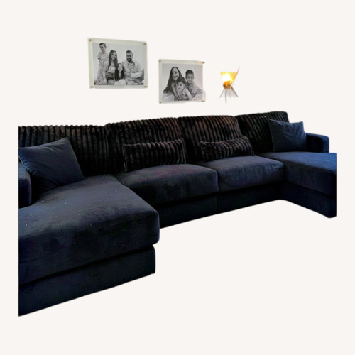 Used Bob's Discount Furniture Black 3+ Seater Sofa for sale on AptDeco