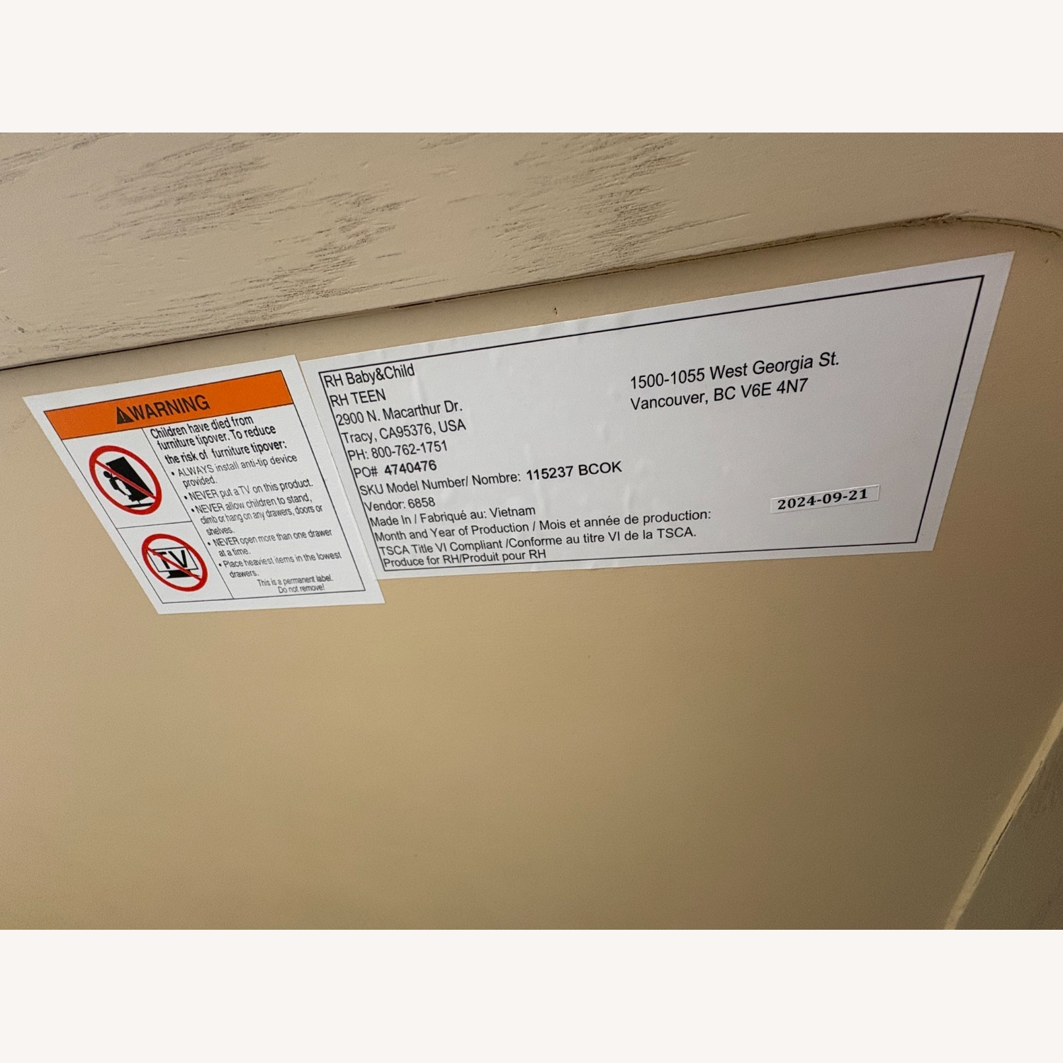 Restoration Hardware Olin Wide Dresser Bleached Oak - image-7