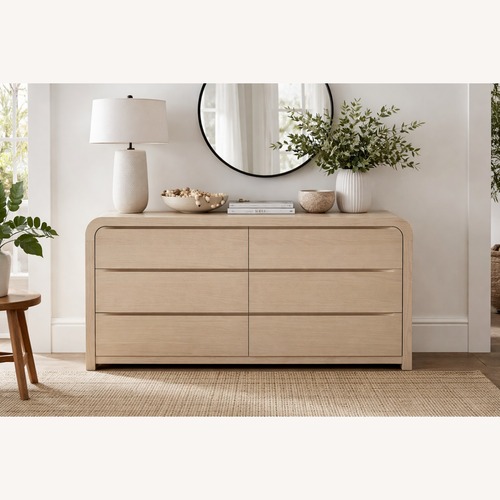 Used Restoration Hardware Olin Wide Dresser Bleached Oak for sale on AptDeco
