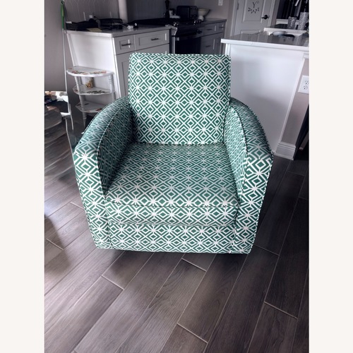 Used Green Fabric Accent Chair for sale on AptDeco