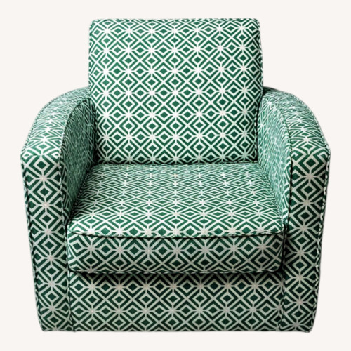 Used Green Fabric Accent Chair for sale on AptDeco