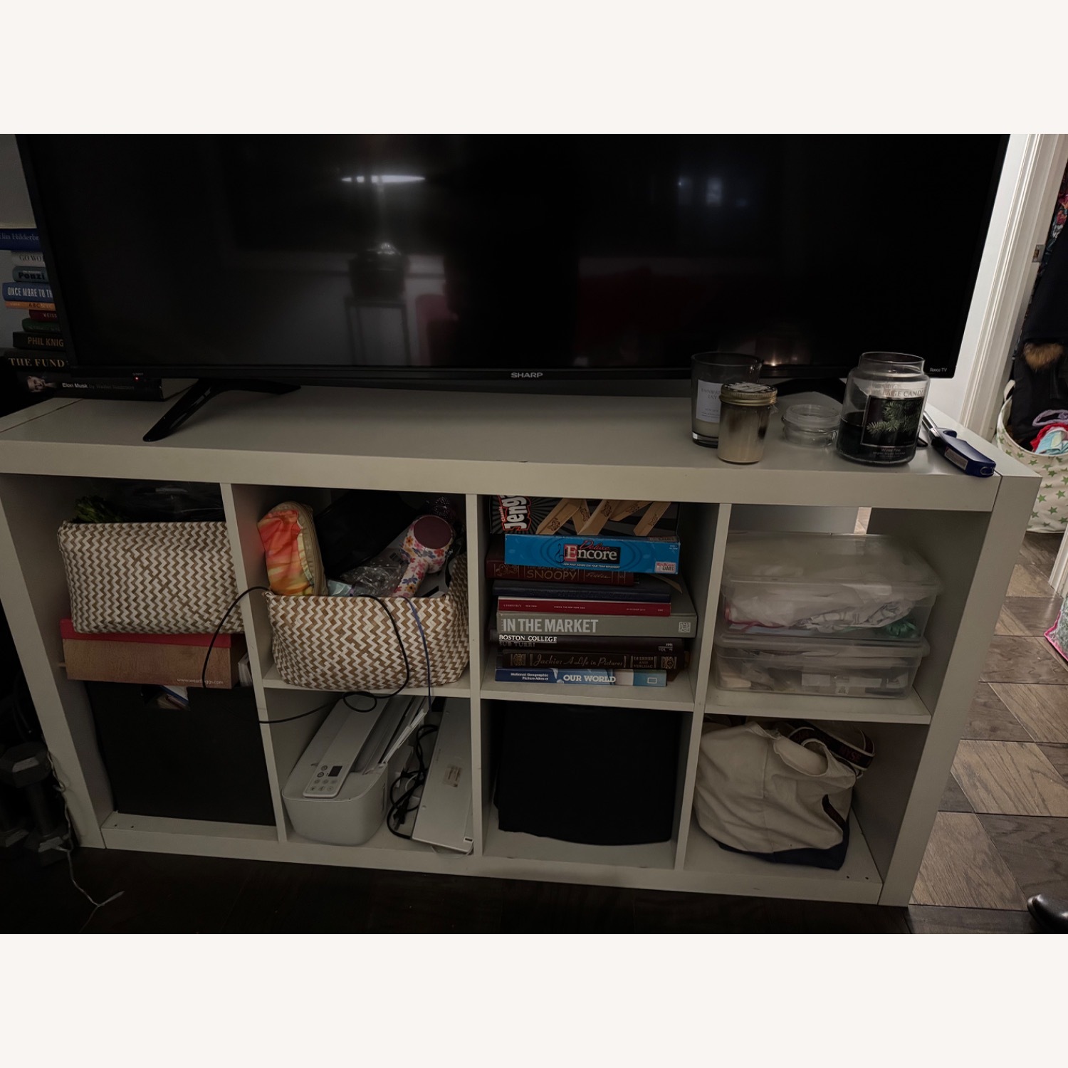 IKEA Kallax White Media Storage - image-1