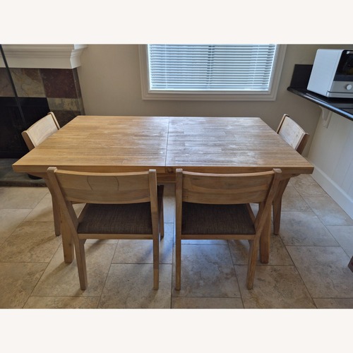 Used Castlery Miles Natural Wood Extendable Dining Sets for sale on AptDeco