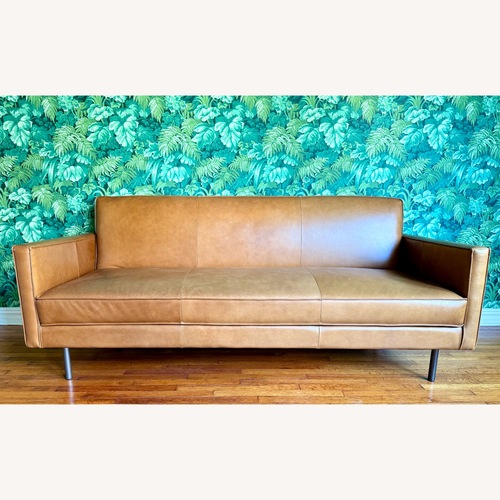 Used West Elm Axel Full Leather Futon for sale on AptDeco