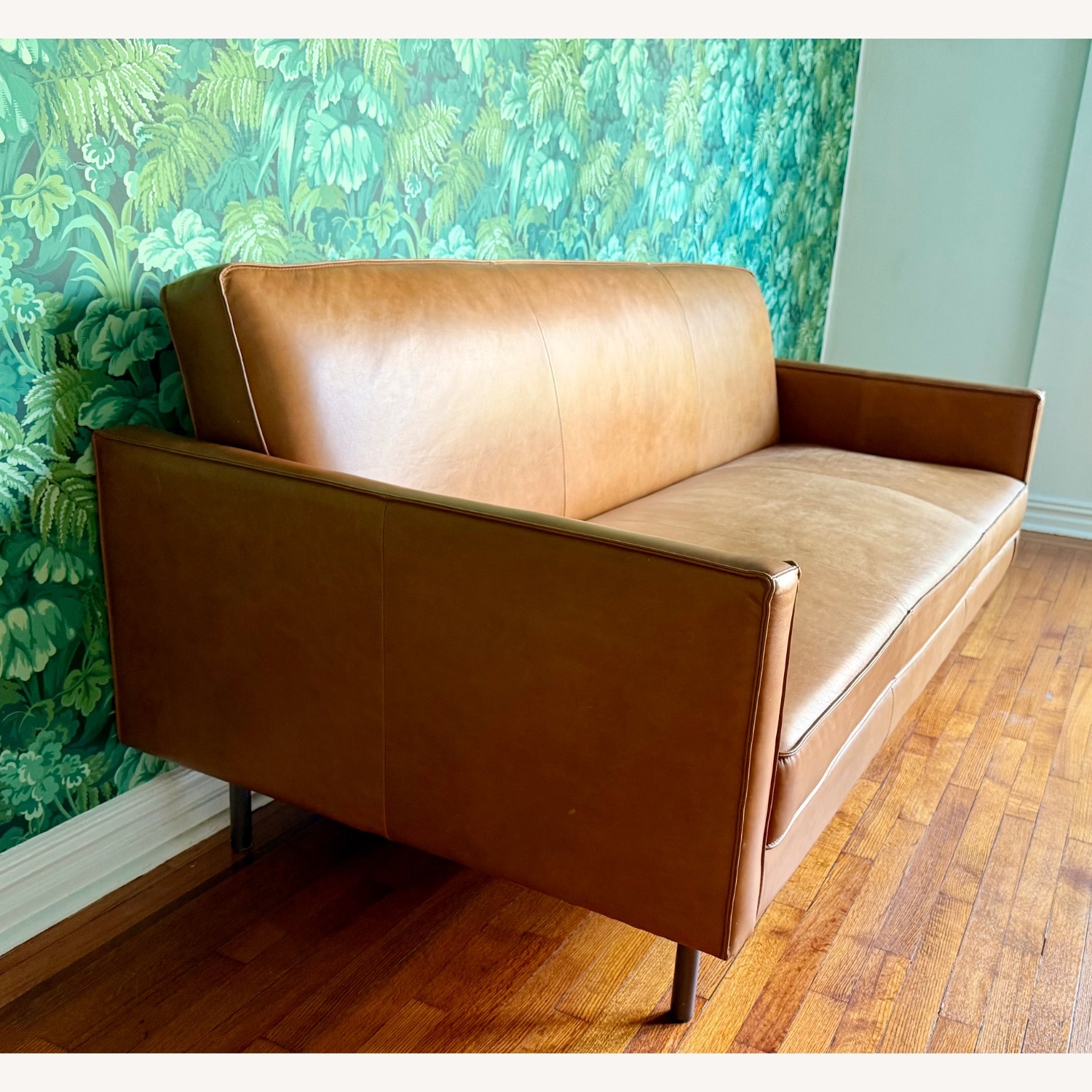 West Elm Axel Full Leather Futon - image-2