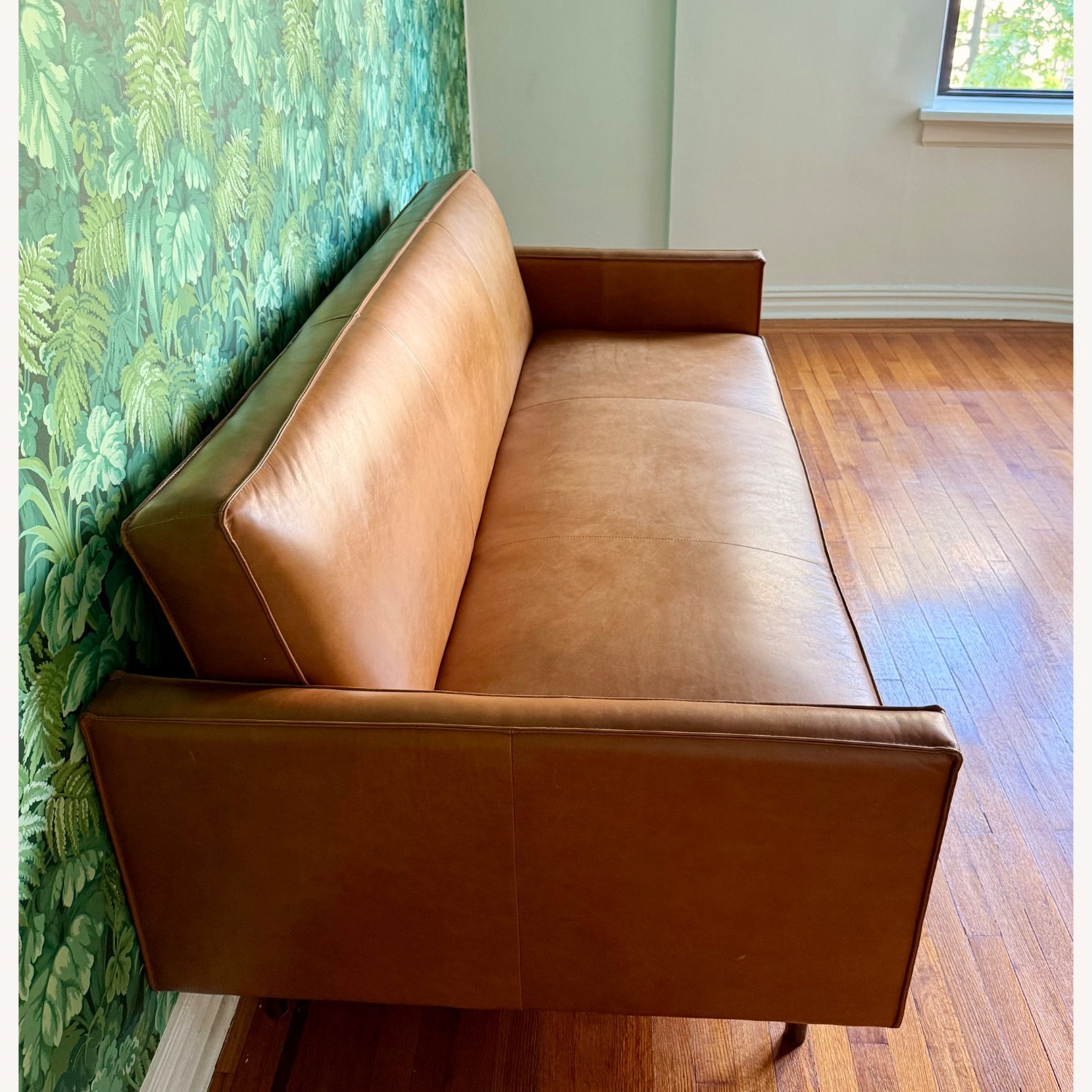 West Elm Axel Full Leather Futon - image-4
