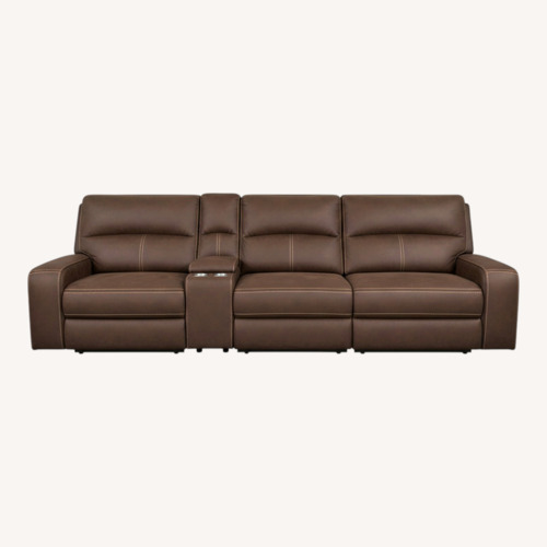 Used Dark Brown Fabric 3+ Piece Sectional for sale on AptDeco