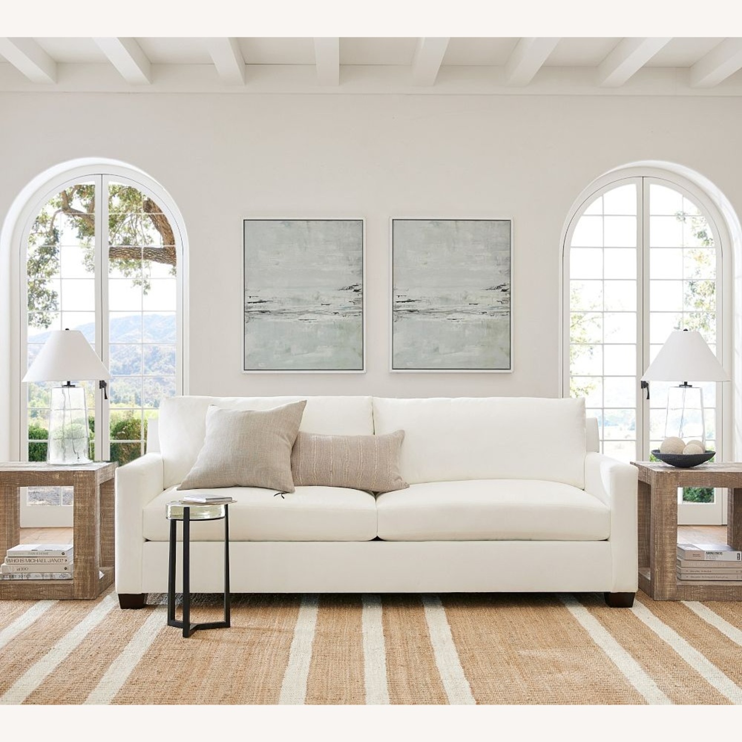 Pottery Barn York 2 Cushion Sofa - image-6