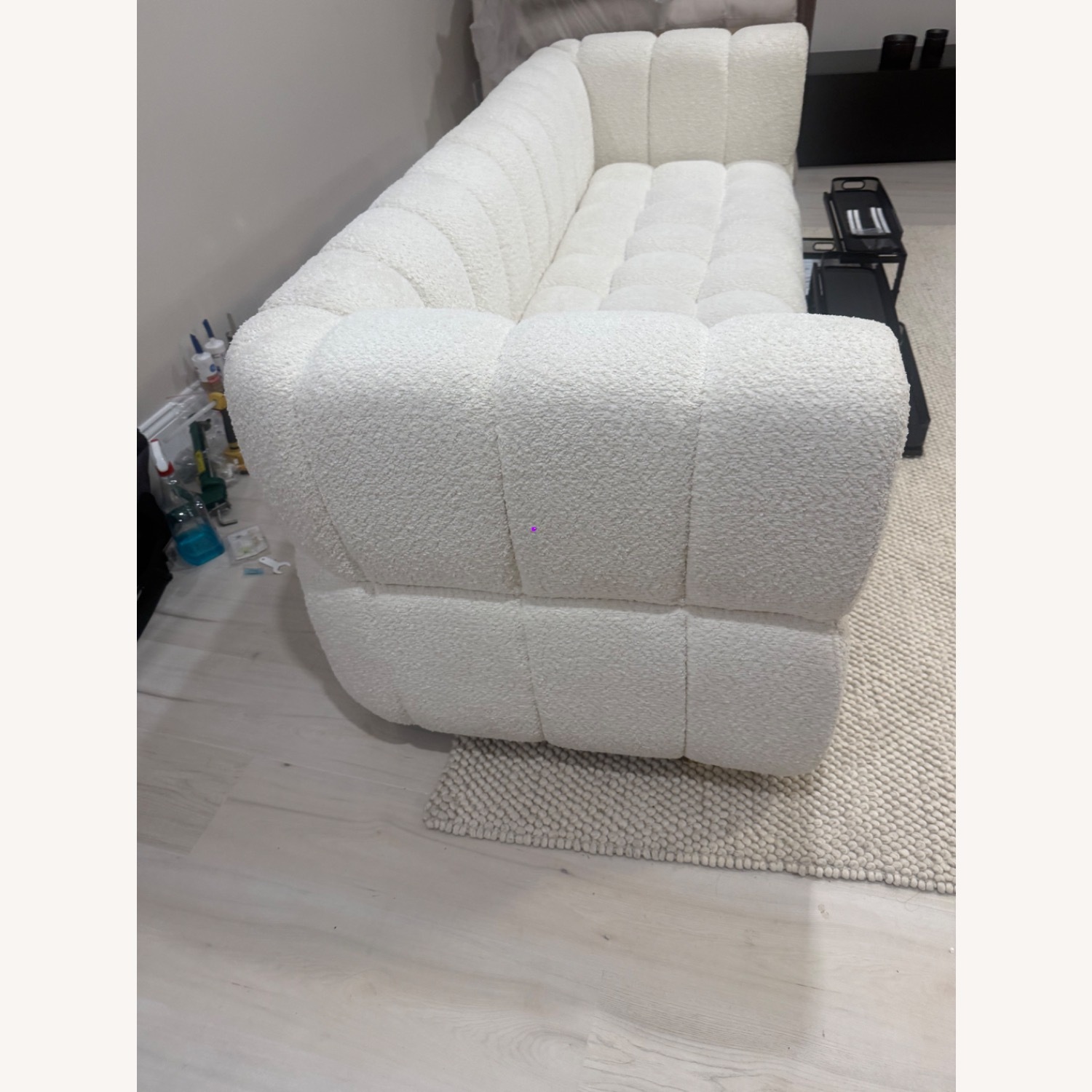 Wayfair White Boucle 2 Piece Sectional - image-4